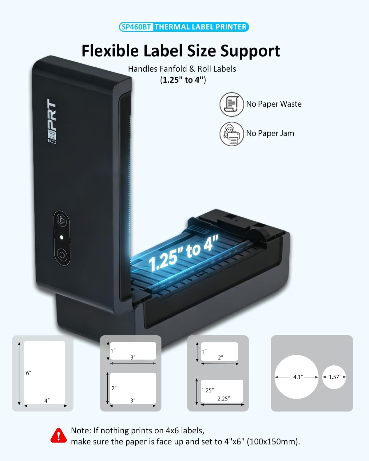 Bluetooth Thermal Shipping Label Printer, Wireless 4x6 Shipping Printer - Image 4