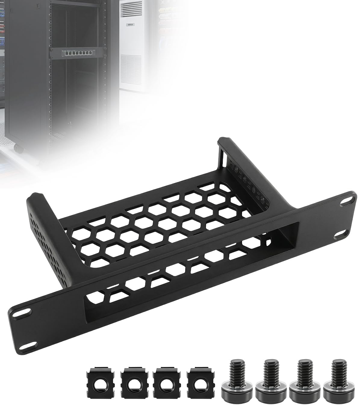 1U 10In Network Rack Mount Fit for TP-Link TL-SG108 8-Port Switch by DYVBXS