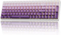 ZORNHER ZH100 Wireless Mechanical Keyboard,98% Purple Creamy Keyboard with Number Pad,Full Size Gaming Keyboard,Lighted Up PBT Dipped Keycaps,Creamy Sounding Linear Switches by Zornher