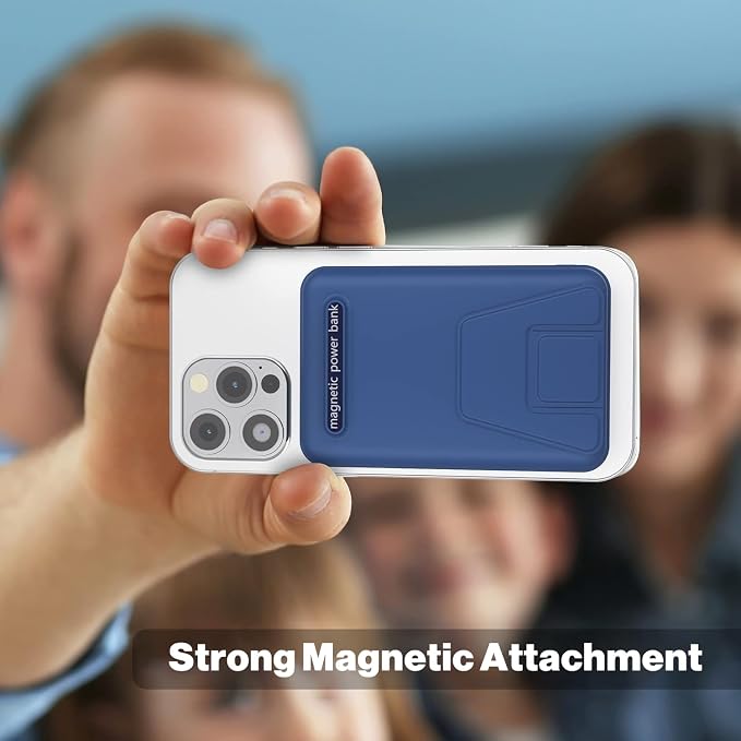 AOGUERBE Magnetic Power Bank, 10000mAh Wireless Portable Charger with Stand | 22.5W PD Fast Charging for Magsafe Battery pack, LED Display, Travel Essential Magnetic Phone Charger for iPhone 17-12 Series - Image 3