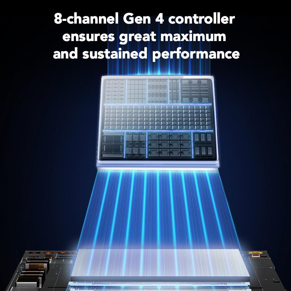 Lexar 1TB NQ780 Internal NVMe SSD, 6000/2500 MB/s, M.2 2280, PCIe Gen 4x4 - Image 3