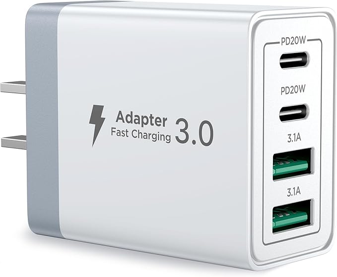 Aioneus USB C Charger Block, 40W Fast Charging Block Type C Charging Block 4-Port Dual Port PD+QC Wall Charger Head Cube for iPhone 17 16 15 14 13 12 11 Pro Max XS, iPad, Samsung Phone, Tablet - Image 8