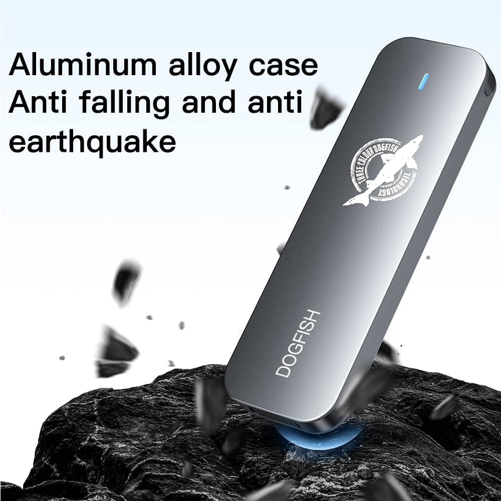 Dogfish 256GB Portable External SSD, Up to 500MB/s, USB 3.2 Gen1,Plug&Play - Image 6