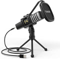 TONOR USB Microphone for PC, Cardioid Condenser Computer Mic with Tripod Stand, Pop Filter, Shock Mount for Gaming, Streaming, Podcasting, YouTube by TONOR