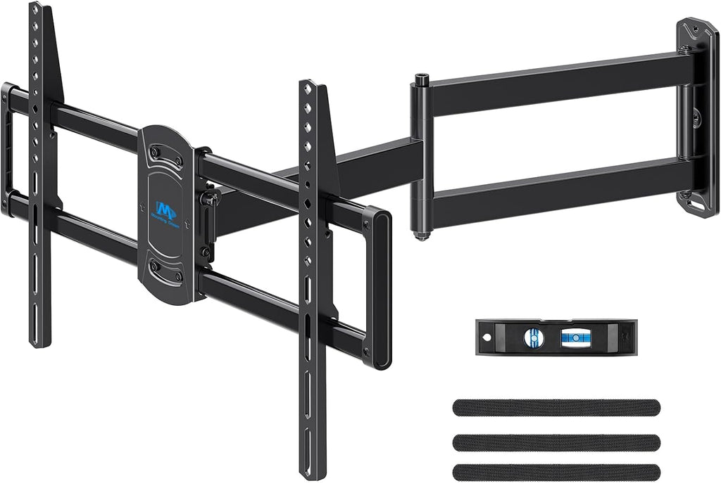 Mounting Dream Corner TV Wall Mount Long Arm Swivel for 37-55-65-75 Inch TV by Mounting Dream