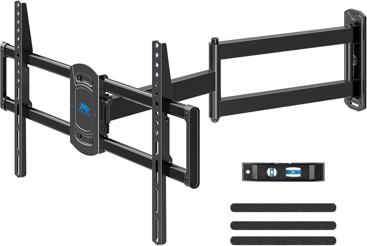 Mounting Dream Corner TV Wall Mount Long Arm Swivel for 37-55-65-75 Inch TV by Mounting Dream