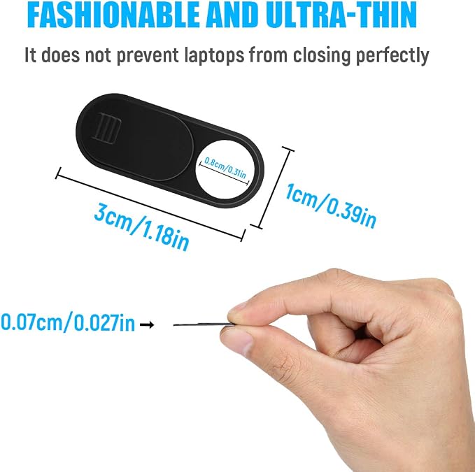 Webcam Camera Cover Slide 0.028-Inch Ultra-Thin Webcam Cover Blocker for MacBook, iMac, Laptop, Desktop, Pc, iPad, iPhone, Smartphone Protect Your Visual Privacy and Security (Green - 3 Pack) - Image 2