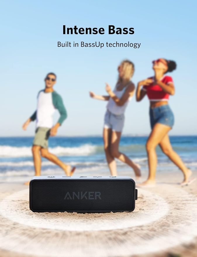 Anker soundcore 2 Portable Bluetooth Speaker, Stereo Sound, IPX7 | BassUp, 24H Playtime, Bluetooth 6, Wireless Speaker for Home, Outdoors, Travel - Image 4