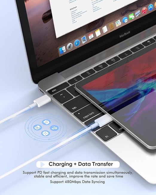 iPhone 17 Charger,USB C Charger Fast Charging with USBC to USBC Cable 2Pack | Dual Type-C Port PD Charging Block iPhone 17 Adapter with USBC Cable,Fast Charging for iPhone 17/17 Pro/Air/16/16 Pro/15,iPad - Image 5