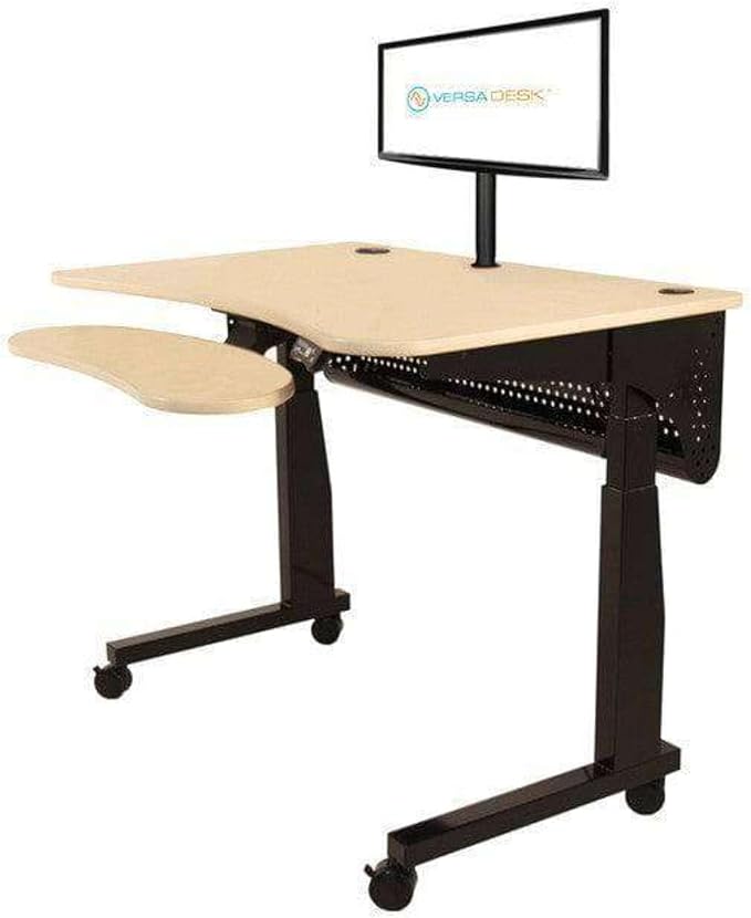 Heavy Duty Monitor Arm - Height Adjustable Desk Mount for 13” to 32" Screens - 360° Rotation, VESA Compatible, Steel Construction - Holds Up to 22 lbs | Black - Image 6
