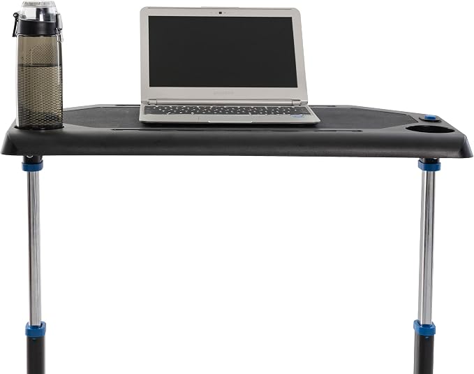 RAD Cycle Products Adjustable Bike Trainer Fitness Desk Portable Workstation Standing Desk | Adjustable Standing Desk with Non-Slip Laptop Holder and Lockable Wheels to Exercise While Working or Watching TV - Image 4