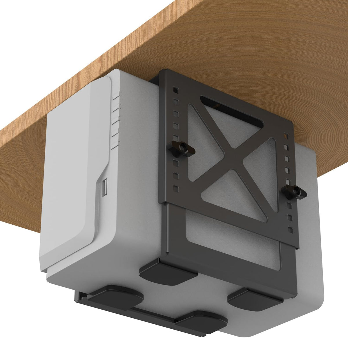 Adjustable Under Desk PC or NAS Mount Bracket Holder，Compatible with Desktop NAS(Network Attached Storage),CPU,UPS,Small Form Factor Desktop Tower.Xbox Series x,OptiPlex7000/7010 - Image 8