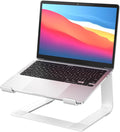 GleYo Laptop Stand for Desk Portable Computer Riser Metal Notebook Holder Printer Stand Office Desk Accessories Compatible with MacBook Air, Pro, Dell, HP, Lenovo and All 10-16" Laptops, Silver by Unknown