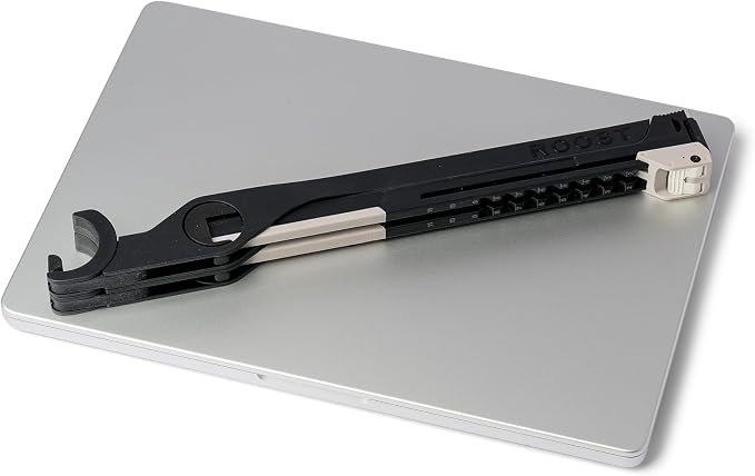 Roost V3 Plus - Ultra Portable and Adjustable Laptop Stand - Quick-Release Height Adjustment, 5 to 14 inch Screen Lift, Patented Rigid Folding Structure and Self-Adjustings Laptop Grips | Onyx Color - Image 2