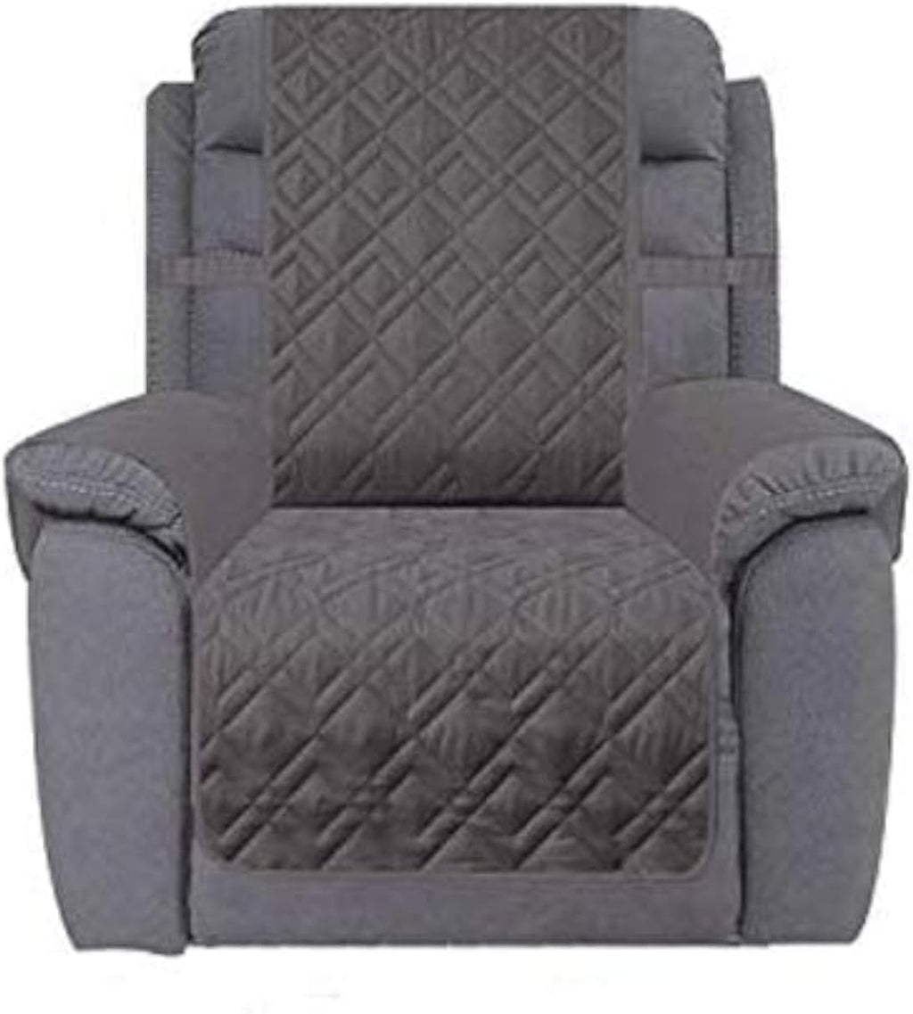 Ameritex Waterproof Nonslip Recliner Cover Stay in Place, Dog Chair Cover Furniture Protector, Ideal Recliner Slipcovers for Pets and Kids (Dark Grey, 30'') by Ameritex