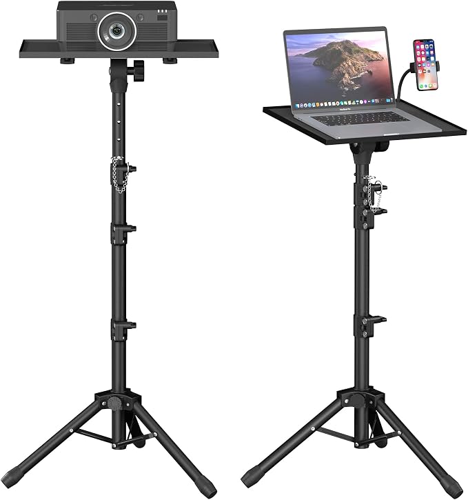 Facilife Projector Stand - Adjustable Height 22 to 63 Inches, Tripod for Laptop & Projector, Outdoor Movies by Facilife