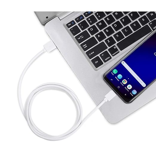 Smays USB to USB C Cable 6ft 5-Pack, Type C Phone Charger Cord Bulk, White - Image 5