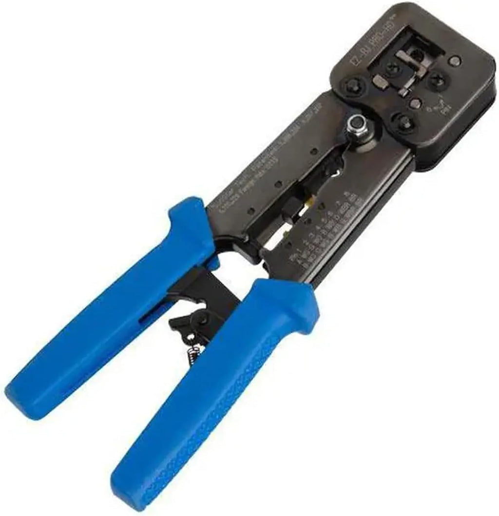 Platinum Tools 100054C EZ-RJPRO HD Crimp Tool for EZ-RJ45 Pass-Through Connectors, Larger-OD Cable, Heavy-Duty Ratcheting Zero-Flex Frame, 360-Degree Die - Image 7