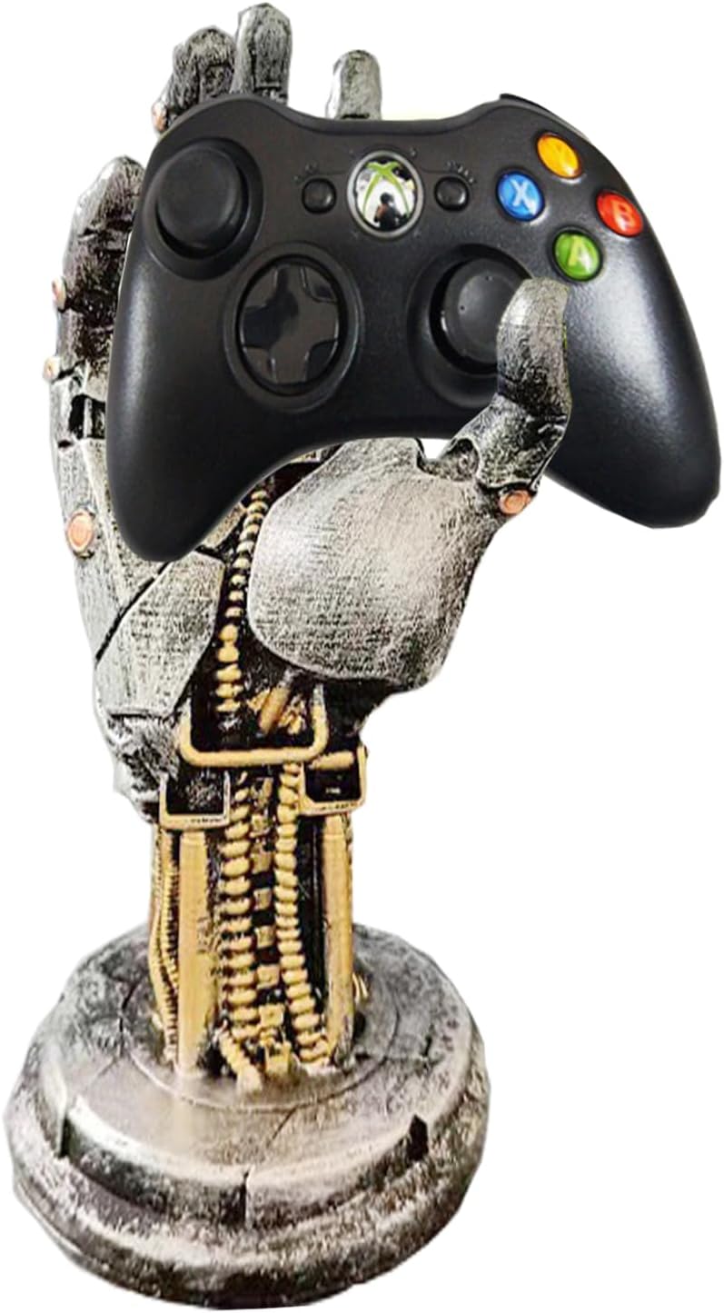 Game Controller Stand Holder for PS4 PS5 Xbox Switch Pro Headset Desk Stand Display Holder Mechanical Hand Gaming Accessories Desk Decor Figure (Iron) by AMJUDOT