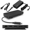 Lenovo USB-C Dual Display Travel Dock w/ 100W Power Adapter - 7 Ports, Integrated USB-C Cable, Universal Compatibility, Dual Displays at 4K - Black by Lenovo
