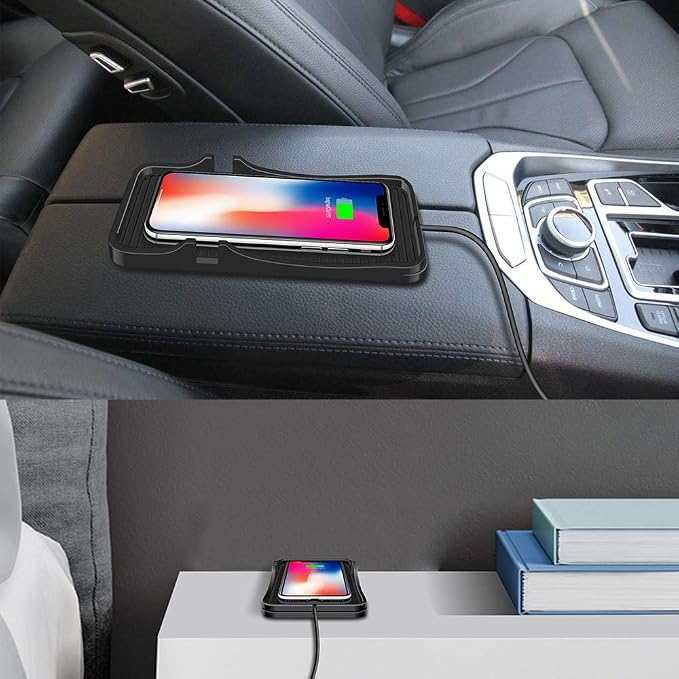 Wireless Charger Car Charging Pad Non-slip 15W 10W 7.5W Fast Charger Mount Adapter for iPhone 13 12 Pro Max 11 8 Plus X XR Xs LG G8 Samsung Note 20 10 Galaxy S10 S20 S21 S22 S23 S24 S25 Android Phones - Image 7