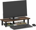 Furinno Turn-N-Tube Monitor Stand Riser, 23.6" Wide Rectangle Monitor Riser, Laptop Stand for Desk, Office Desk Accessories, Desktop Organizers and Accessories, Toolless Assembly, Amber Pine by Furinno-FitsYourSpaceFitsYourBudget