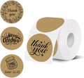 Thermal Labels,2 Inch Brown Round Thermal Printer Stickers,Self-Adhesive Round Direct Thermal Labels,Thermal Stickers for DIY Logo Design,Name Tag (500/Roll by starboling