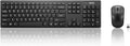 Lenovo 100 Wireless Keyboard and Mouse Combo – Cordless Set with Spill Resistant Quiet Keys – 3-Zone Keyboard - Ambidextrous Mouse – Compact Design – Wireless USB -Black by Unknown
