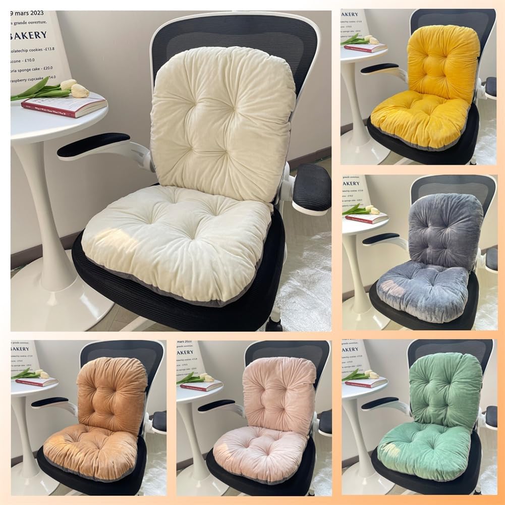 LYFJMUS 17x17 inch Office Chair Cushion for Back and Butt Desk Chair Cushion with Back Support for Office Dining Game Outdoor Chair Cushions (Green) - Image 4