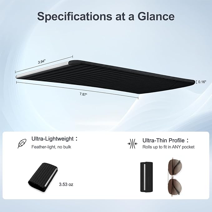 Foldable Silicone Aluminum Holder, Flexible Silicone Phone Stand with Anti-Slip Pad, Portable Rollable Multi-Angle Stand for Phone Tablet Laptop – Bendable & Foldable Home, Office, Travel (1, Black) - Image 3