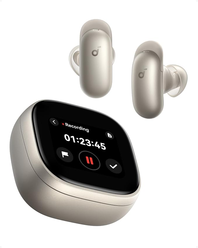 Soundcore Liberty 5 Pro Max by Anker Wireless Earbuds, AI Note-Taker | 120 free mins/mo, membership for more, ANC, Smart Case, 5-min charge for 4 hrs playtime, whisper-clear calls for meetings by Unknown
