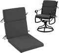 High Back Patio Chair Cushions, 21x20 Waterproof & Fade-Resistant Outdoor Dining Chair Cushions, Indoor/Outdoor High Back Cushion, Seat Pad for Glider and Lawn Chair, Dark Grey by Zonamat