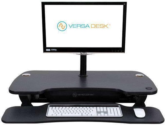 Heavy Duty Monitor Arm - Height Adjustable Desk Mount for 13” to 32" Screens - 360° Rotation, VESA Compatible, Steel Construction - Holds Up to 22 lbs | Black - Image 3