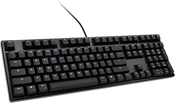 Ducky Origin Mechanical Gaming Keyboard, Cherry MX Silent Red, Black | Mechanical gaming keyboard with PBT doubleshot keycaps by Ducky