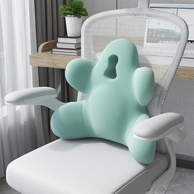 Lumbar Support Pillow for Office Chair, Back Support Pillow for Car, Chair | Office Chair Back Support Improve Lower Back Pain Relief & Sitting Posture, Memory Foam Back Cushion for Long Sitting - Image 3