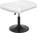VECELO Office Foot Rest Under Desk Ottoman, Height Adjustable, White by VECELO