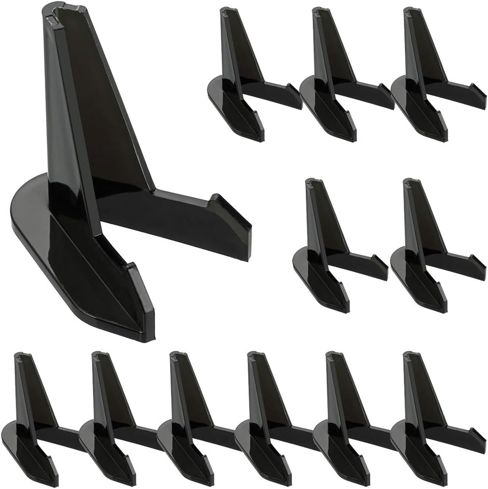 Hipiwe 12 Packs Acrylic Easel Stands Mini Coin Display Easel Holder by Hipiwe