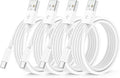 QZIIW 4Pack Apple USB C Fast Charging Cable 6FT for iPhone 17 16 15 Pro max | USB A to USB C Car Carplay Cord for iPhone 17 16 15 Pro/17 16 15 Plus Samsung S26 S25 S24, iPad Pro 12.9/11,Air 5th/4th Gen by QZIIW