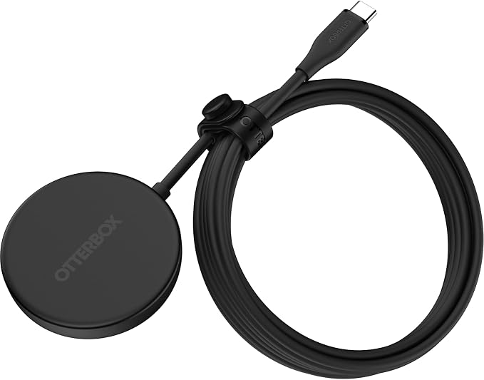 OtterBox Compact Wireless 25W Charging Pad - Black | MagSafe & Qi2 Compatible Charging Pad w/ Kickstand - Image 2