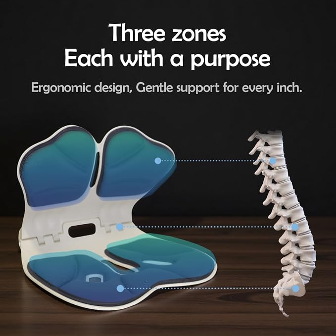 Lumbar Ergonomic Support for Office Chair Back Lumbar Support Ergonomic Back Support Pad Suitable for Office Chairs - Image 6