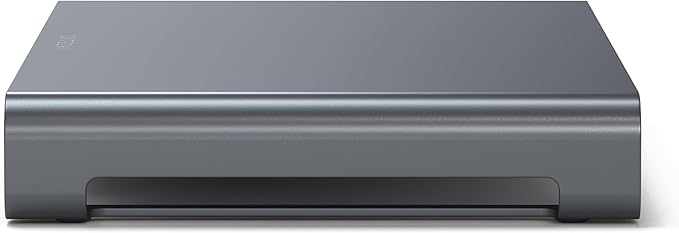 Satechi USB-C Hub Monitor Stand, 3 USB 3.0 Ports, For Desktop Computers | USB-C data port, micro/SD card readers, audio jack, for desktop computers, monitors, laptops - Image 3