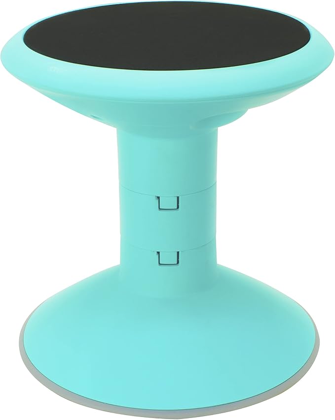 Storex Active Tilt Stool – Ergonomic Seating for Flexible Office Space and Standing Desks, Adjustable 12-24 Inch Height, Teal (00325U01C) - Image 12