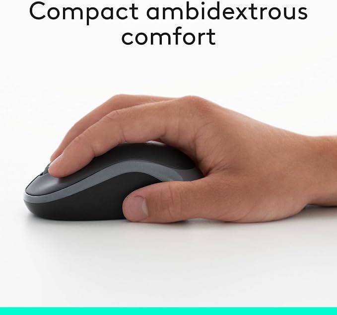 Logitech MK270 Full Size Wireless Keyboard and Mouse Combo - Black - Image 3