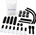 Cable Management Kit for Desk, 34-Piece, Black, Magnetic Organizer, Silicone Clips, Velcro Straps, Sleeve Wrap, Adhesive Cord Holders Office, Home & Gaming Setup cord organizer by Unknown