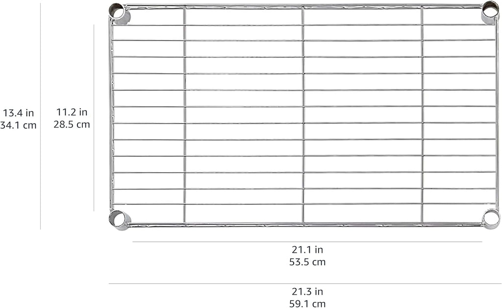 Amazon Basics 5-Shelf Multipurpose Adjustable Steel Garage Shelving Unit, Storage Rack for Kitchen, 200 lbs Per Shelf, Easy Assembly, 13.4"D x 23.2"W x 60"H, Black - Image 6
