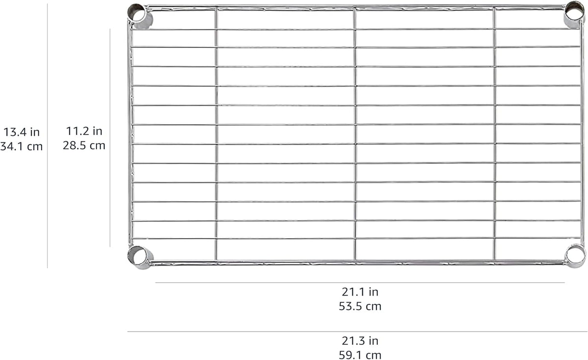 Amazon Basics 5-Shelf Multipurpose Adjustable Steel Garage Shelving Unit, Storage Rack for Kitchen, 200 lbs Per Shelf, Easy Assembly, 13.4"D x 23.2"W x 60"H, Black - Image 6