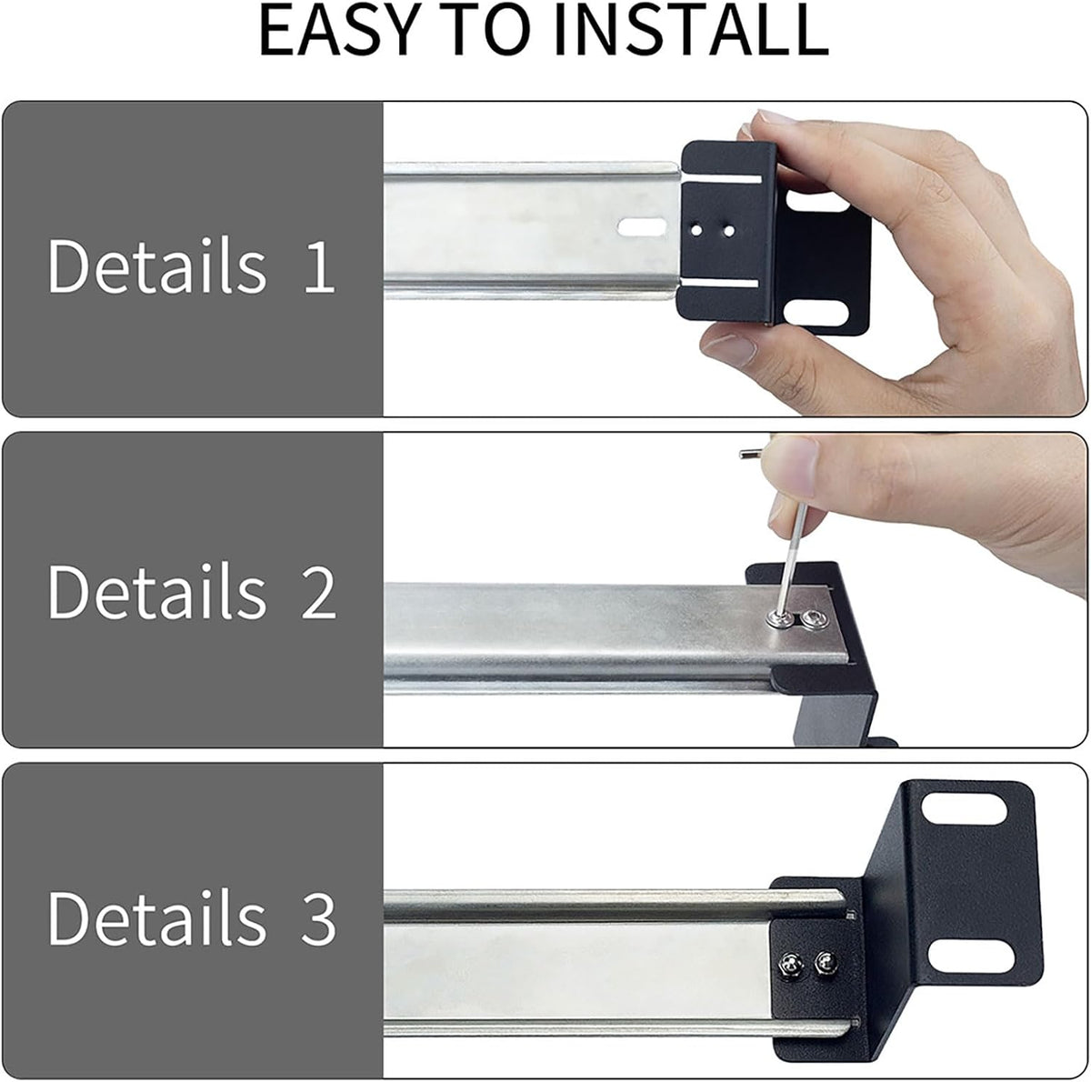 35mm Din Rail Kit Rail Mount Bracket Length 19 Inch 33lb Capacity - Image 6