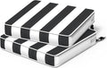 Patio Chair Cushions 19 x 19 x 3 Inch, Outdoor Cushions for Patio Furniture, Water Repellent Outdoor Seat Cushions with Straps Garden Sofa Couch Pads, Set of 2, Cabana Black by TWLEAR
