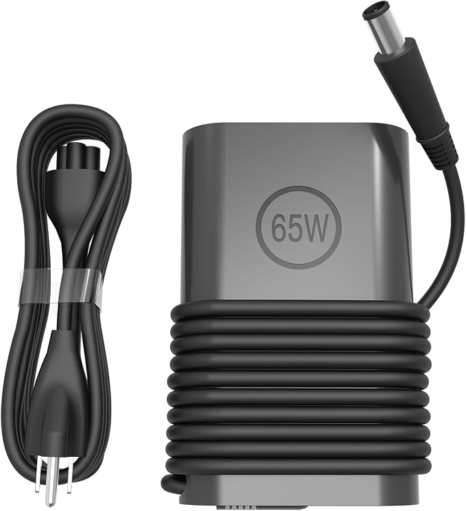 65W 45 Watt AC Adapter for Dell Laptop Charger 19.5V 3.34A 7.4mm | for Latitude 5400 5500 5480 5490 5580 5590 7400 7480 7490 7290 7280 E5400 E5420 E5450 E5470 E5570 E6430 Computer Power Cord by HBONY