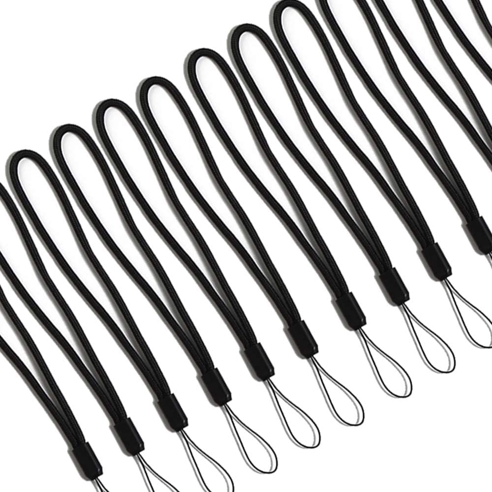 12 Pcs Wrist Lanyards Black Short Small Hand Strap Lightweight - Image 6